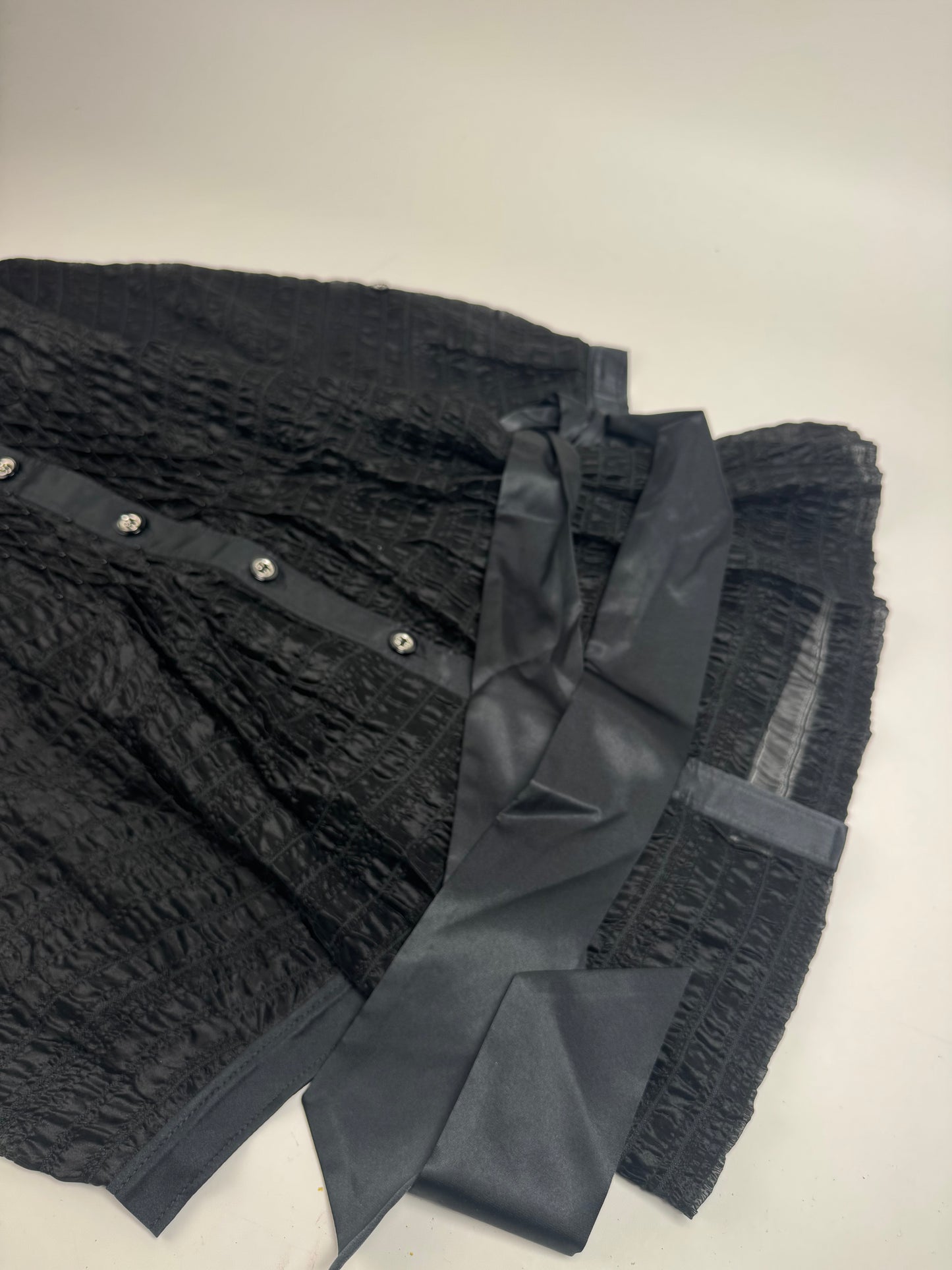 Vintage Courreges Transparent Trenchcoat Black M