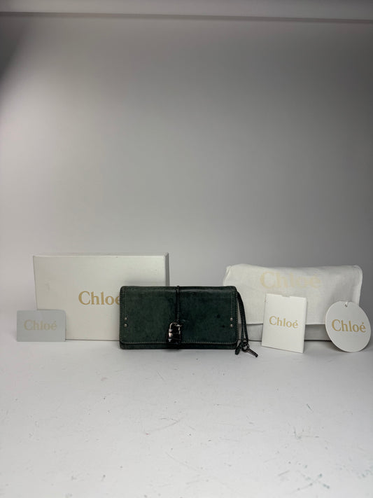 Vintage Chloe Paddington Leather wallet Blue