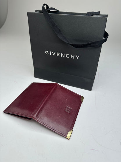 Vintage Givenchy Flapable Leather Card Holder Purple