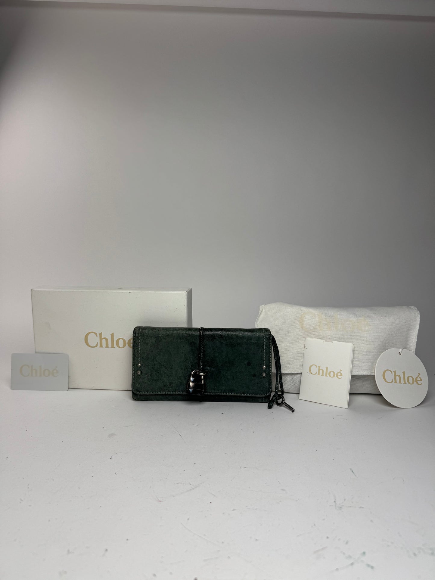 Vintage Chloe Paddington Leather wallet Blue