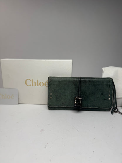 Vintage Chloe Paddington Leather wallet Blue