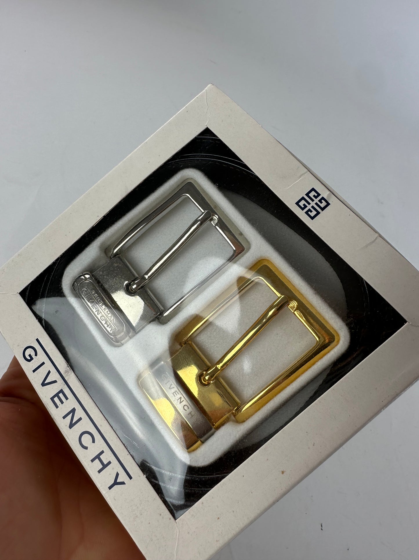 Givenchy Leather Belt Set Black New