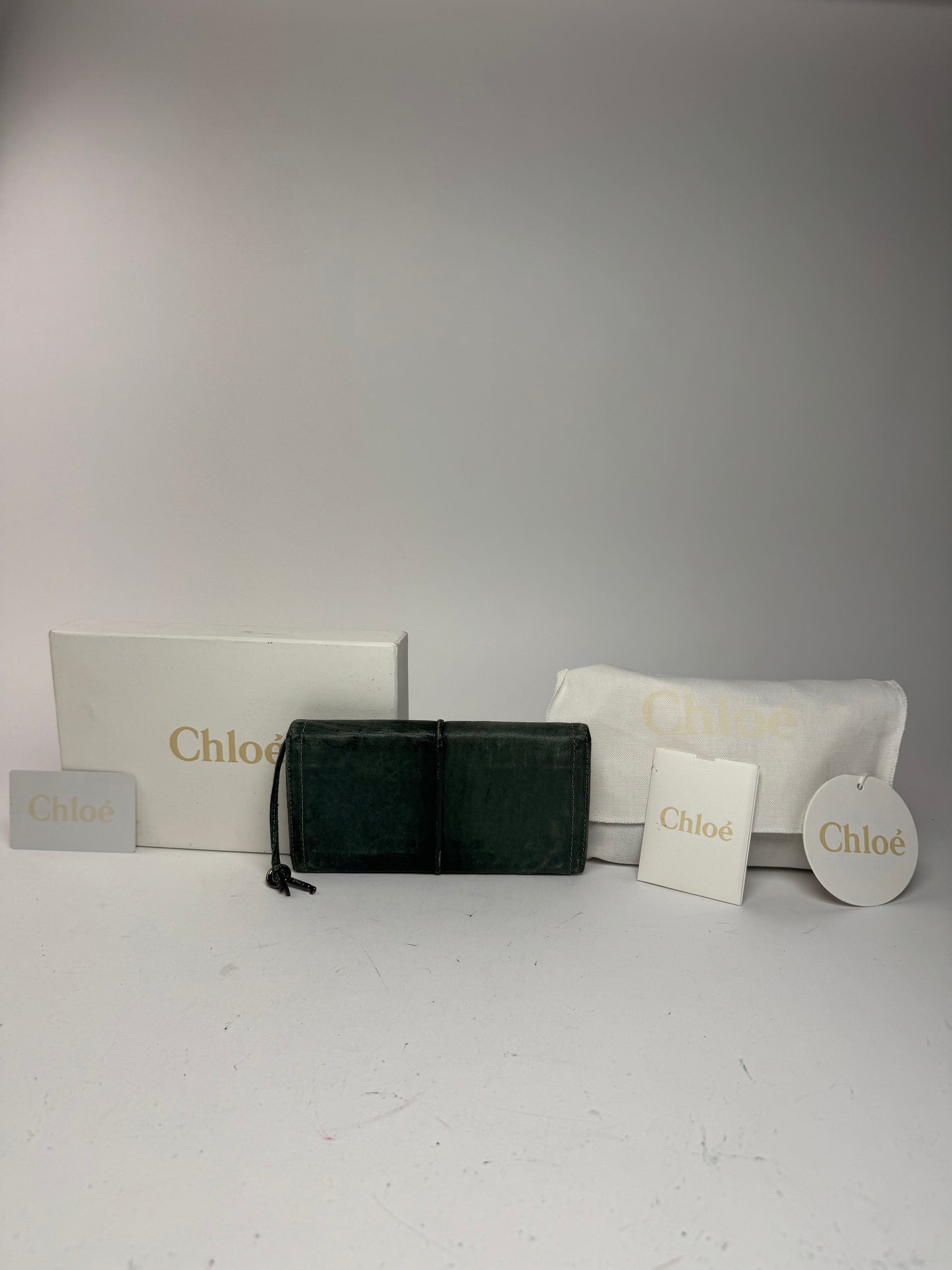 Vintage Chloe Paddington Leather wallet Blue