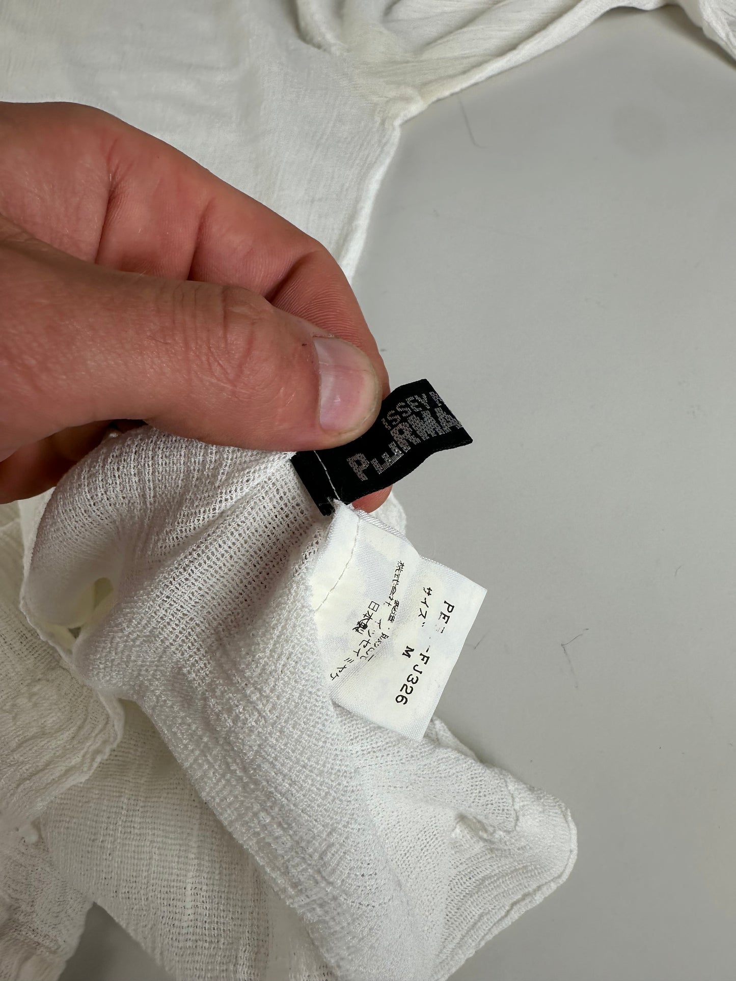Vintage Issey Miyake Cotton Top White M