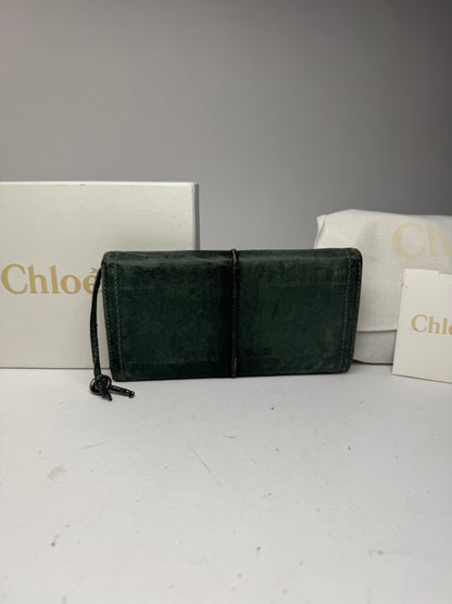 Vintage Chloe Paddington Leather wallet Blue