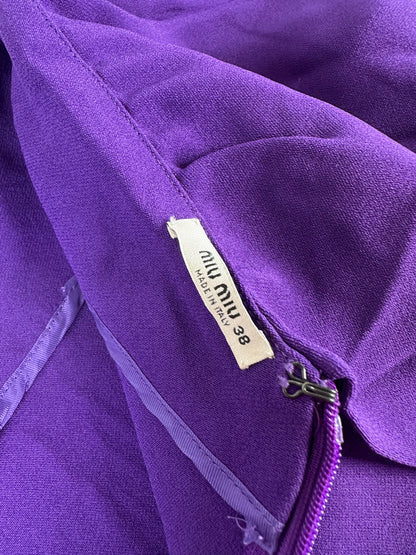 Vintage Miu Miu Cotton Dress Purple M