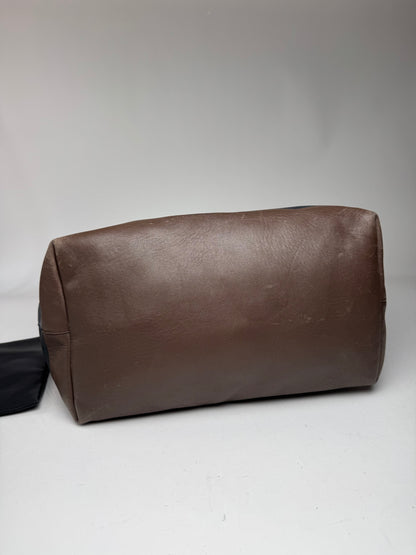 Vintage Marni Leather Bag Marine Black Brown