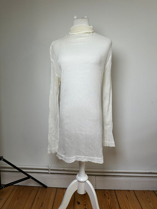 Vintage Issey Miyake Cotton Top White M