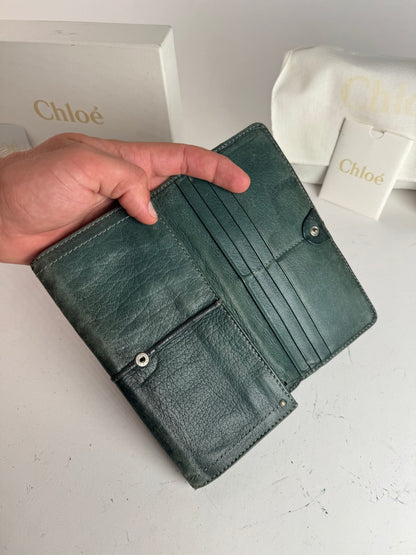 Vintage Chloe Paddington Leather wallet Blue