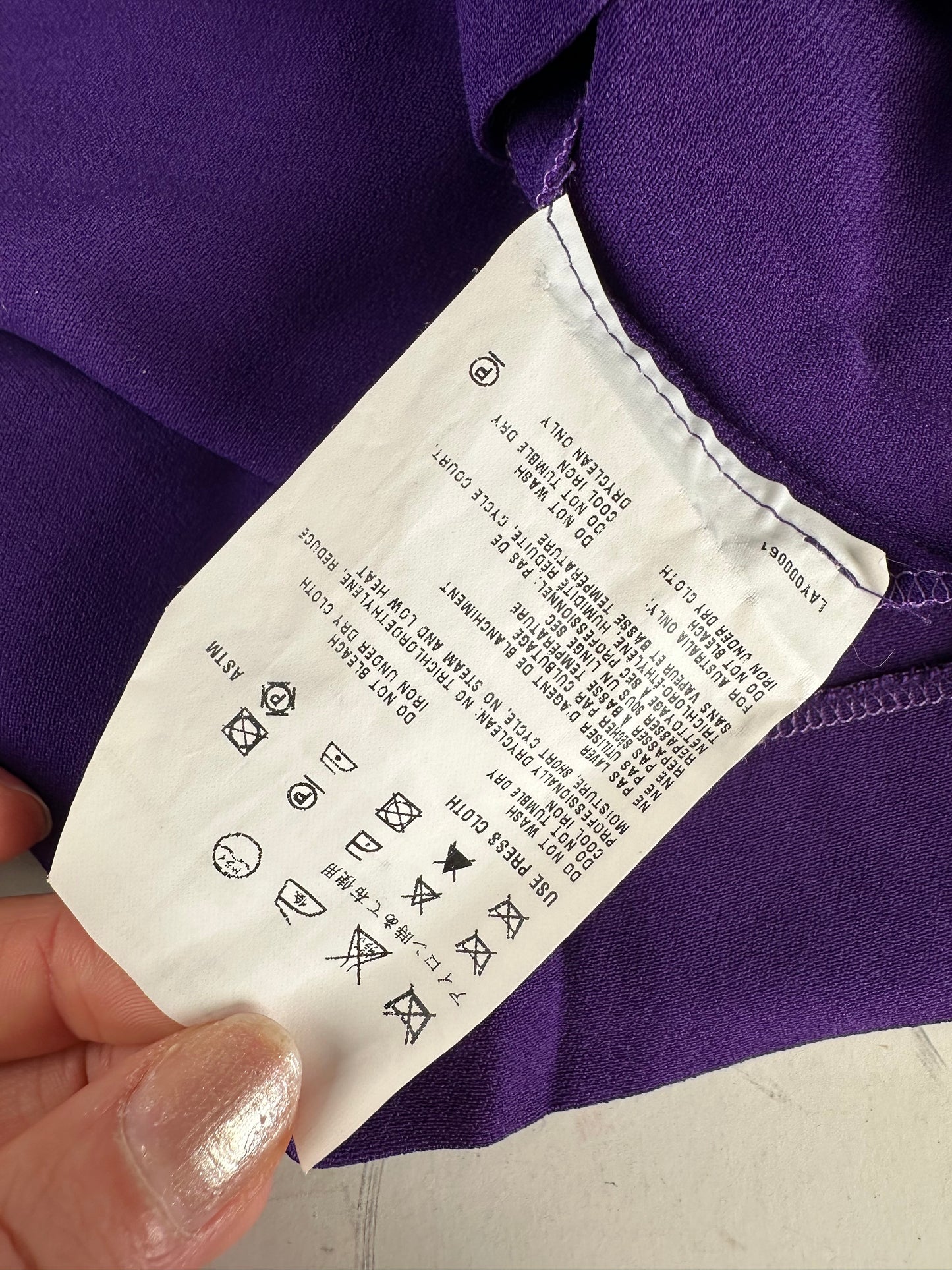 Vintage Miu Miu Cotton Dress Purple M