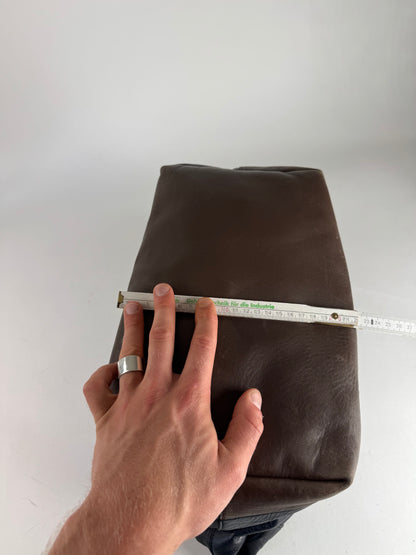 Vintage Marni Leather Bag Marine Black Brown