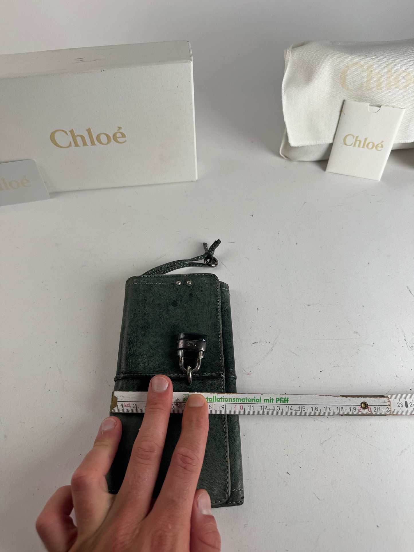 Vintage Chloe Paddington Leather wallet Blue