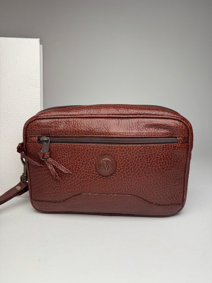 Vintage Dior Leather Clutch Brown