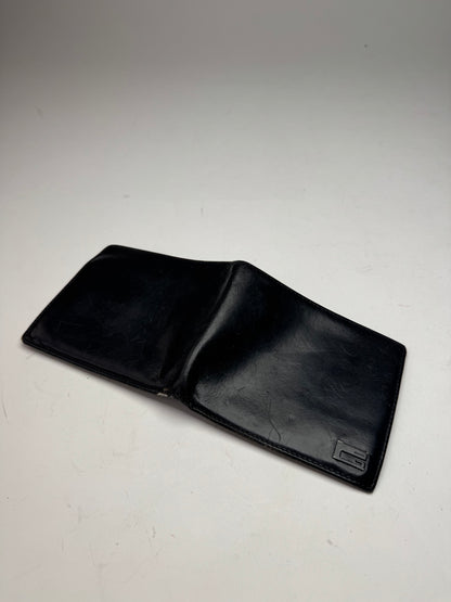 Vintage Gucci Flapable Leather Wallet Black