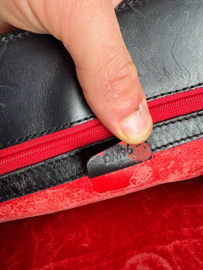 Vintage Celine Paris Leather Handbag Black