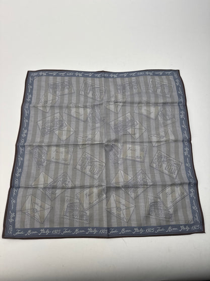 Vintage Fendi Striped scarf grey