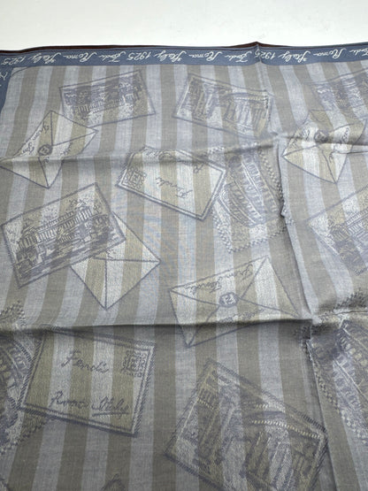 Vintage Fendi Striped scarf grey