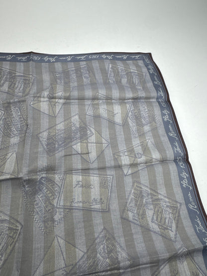 Vintage Fendi Striped scarf grey