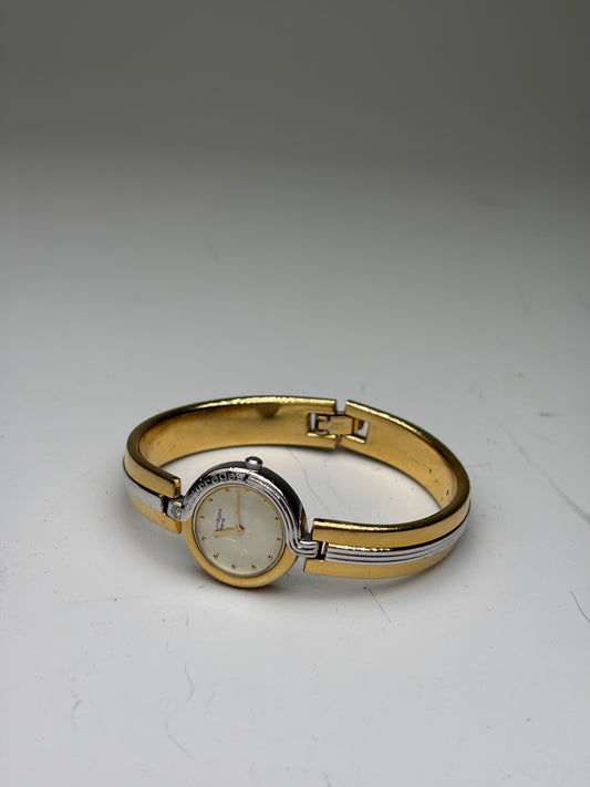 Vintage Courreges Bracelet Watch Gold Silver