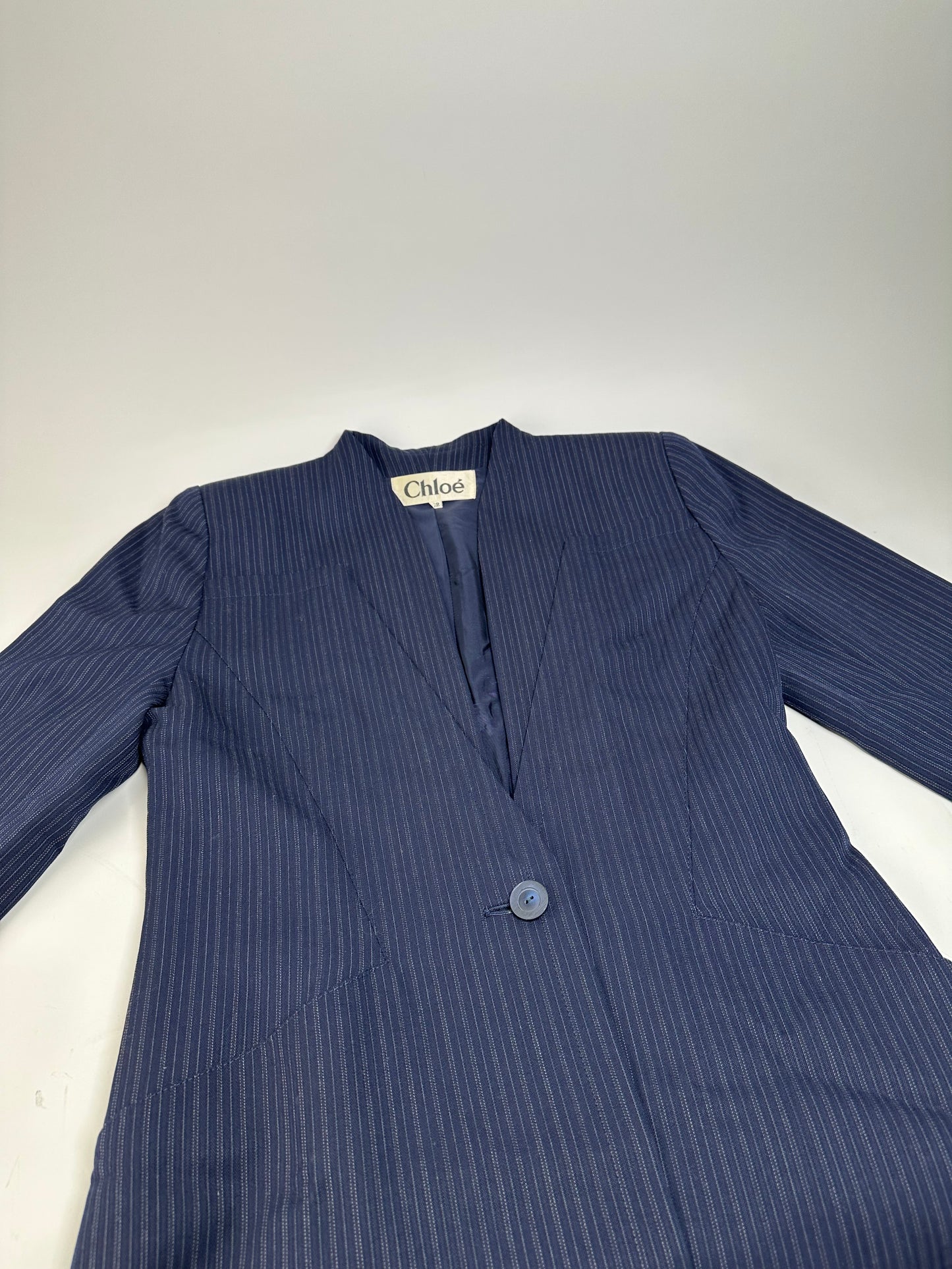Vintage Chloe Wool Blazer Navy L