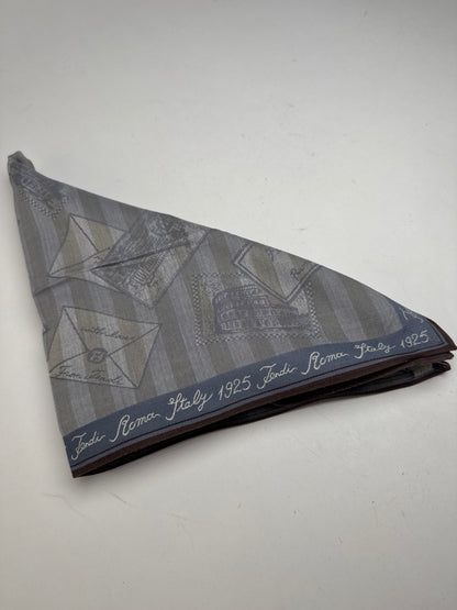 Vintage Fendi Striped scarf grey