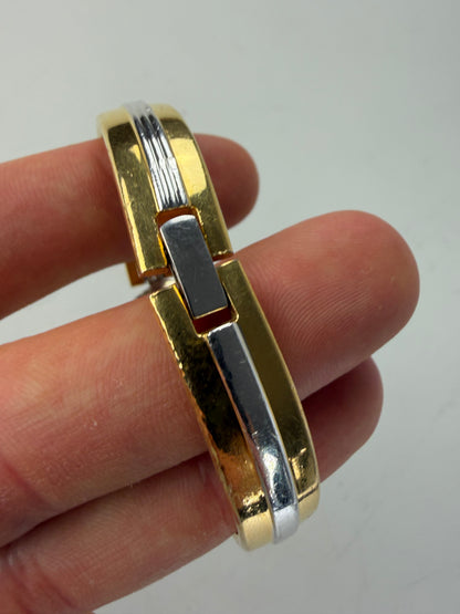 Vintage Courreges Bracelet Watch Gold Silver