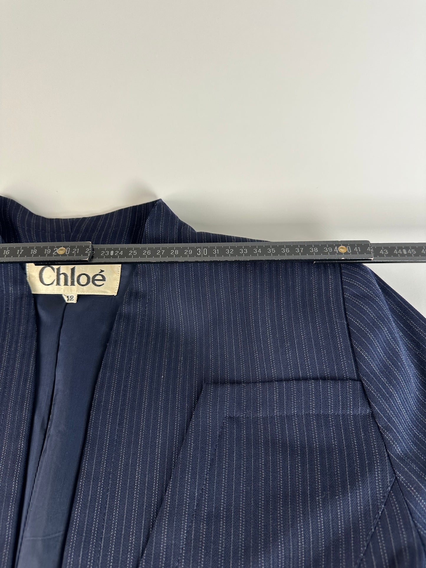 Vintage Chloe Wool Blazer Navy L