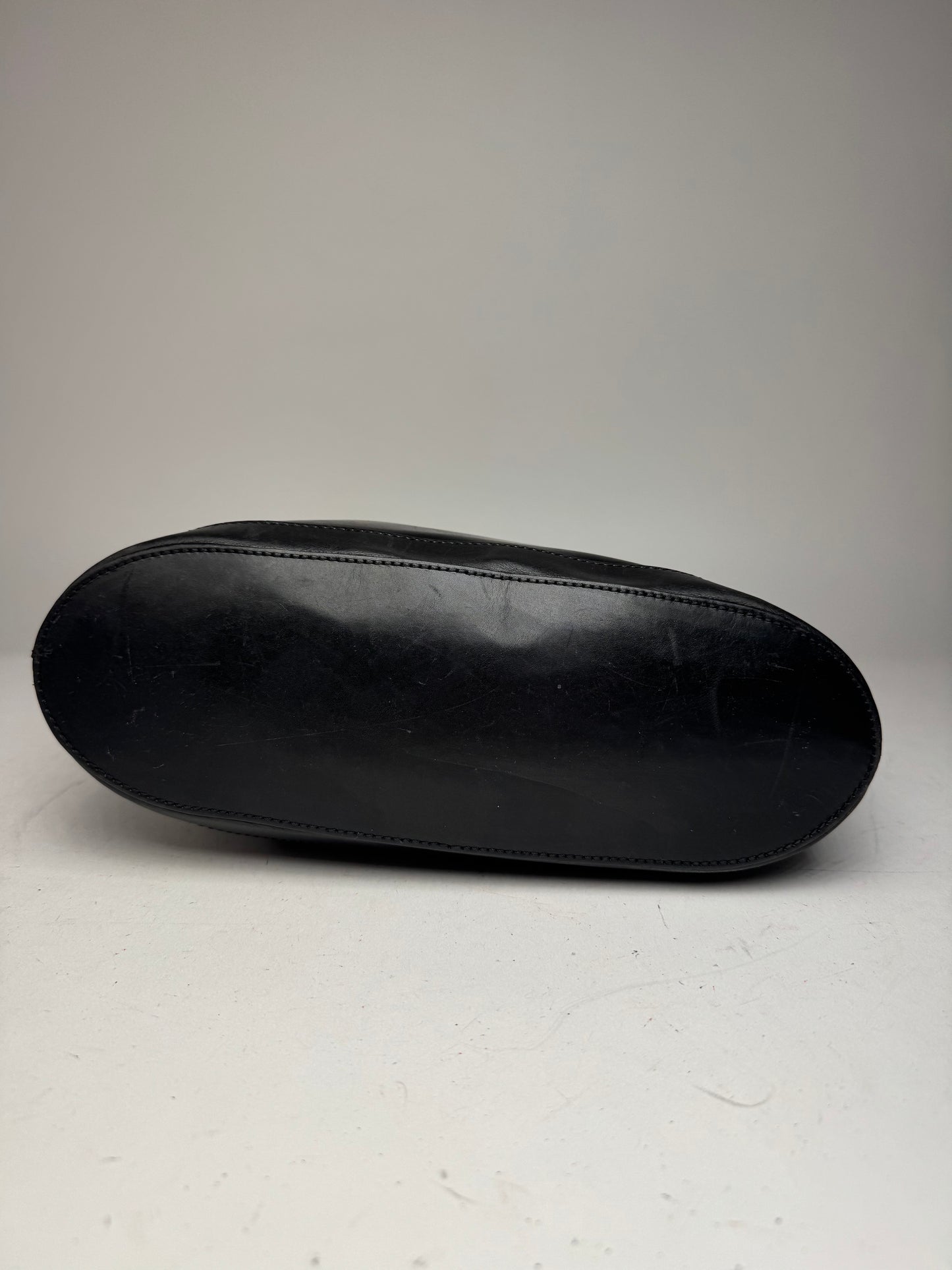 Vintage Celine Paris Leather Handbag Black