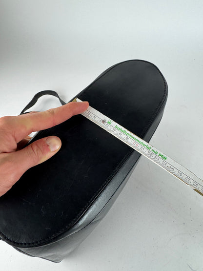 Vintage Celine Paris Leather Handbag Black