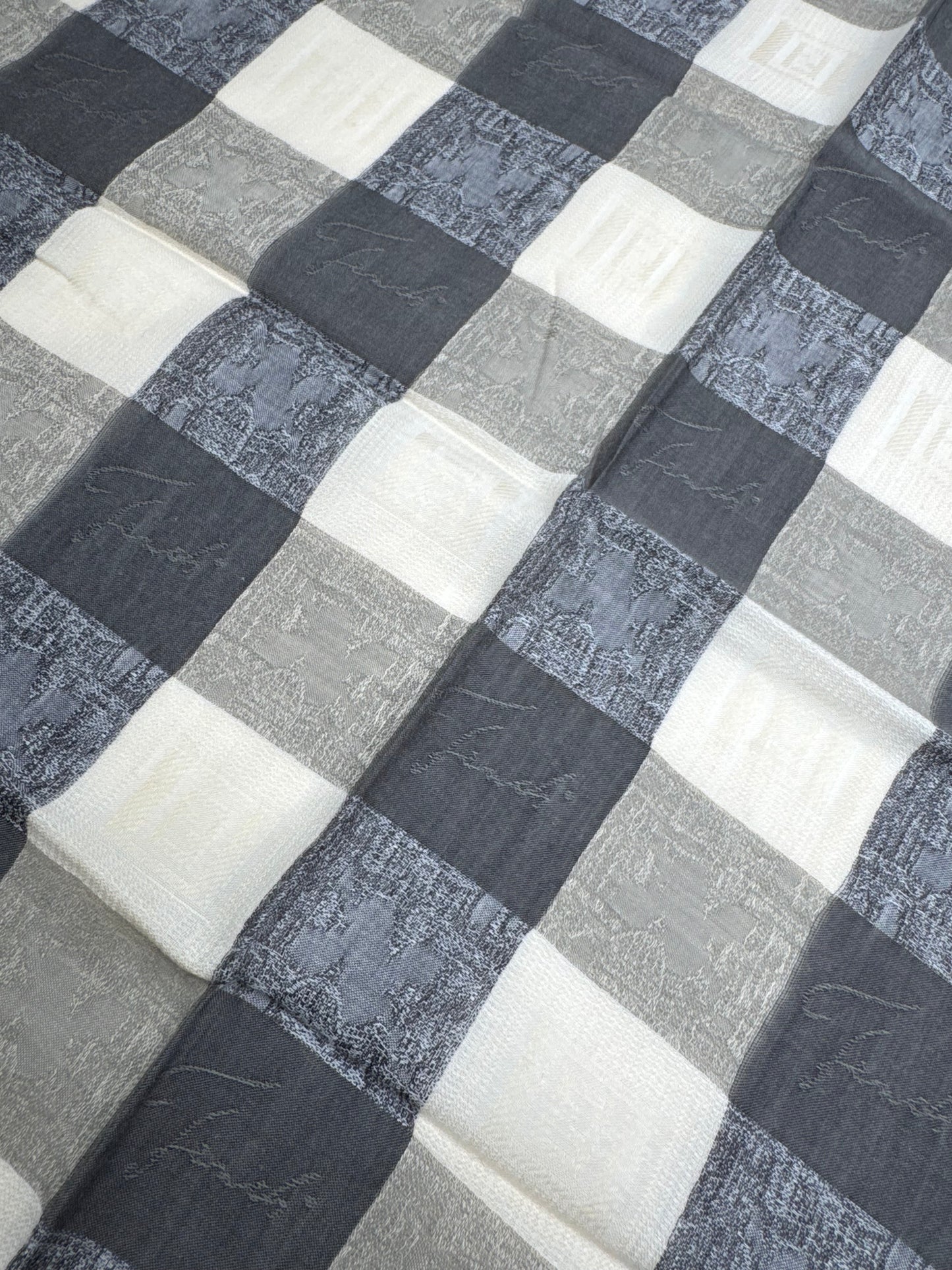 Vintage Fendi Checked Scarf brown beige