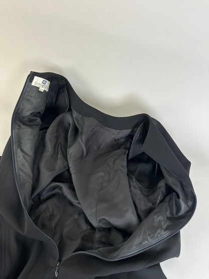 Vintage Givenchy Jersey Midi Dress Black M
