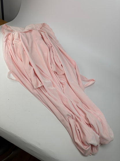 Vintage Christian Dior Velour Bathrobe Pink M
