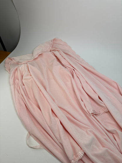 Vintage Christian Dior Velour Bathrobe Pink M