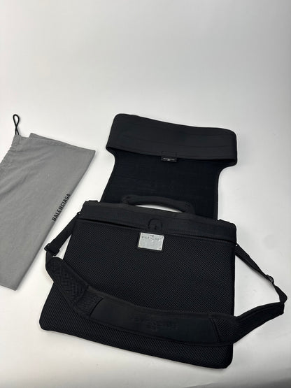 Sac vintage en toile Balenciaga à double sens noir