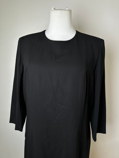 Vintage Givenchy Jersey Midi Dress Black M