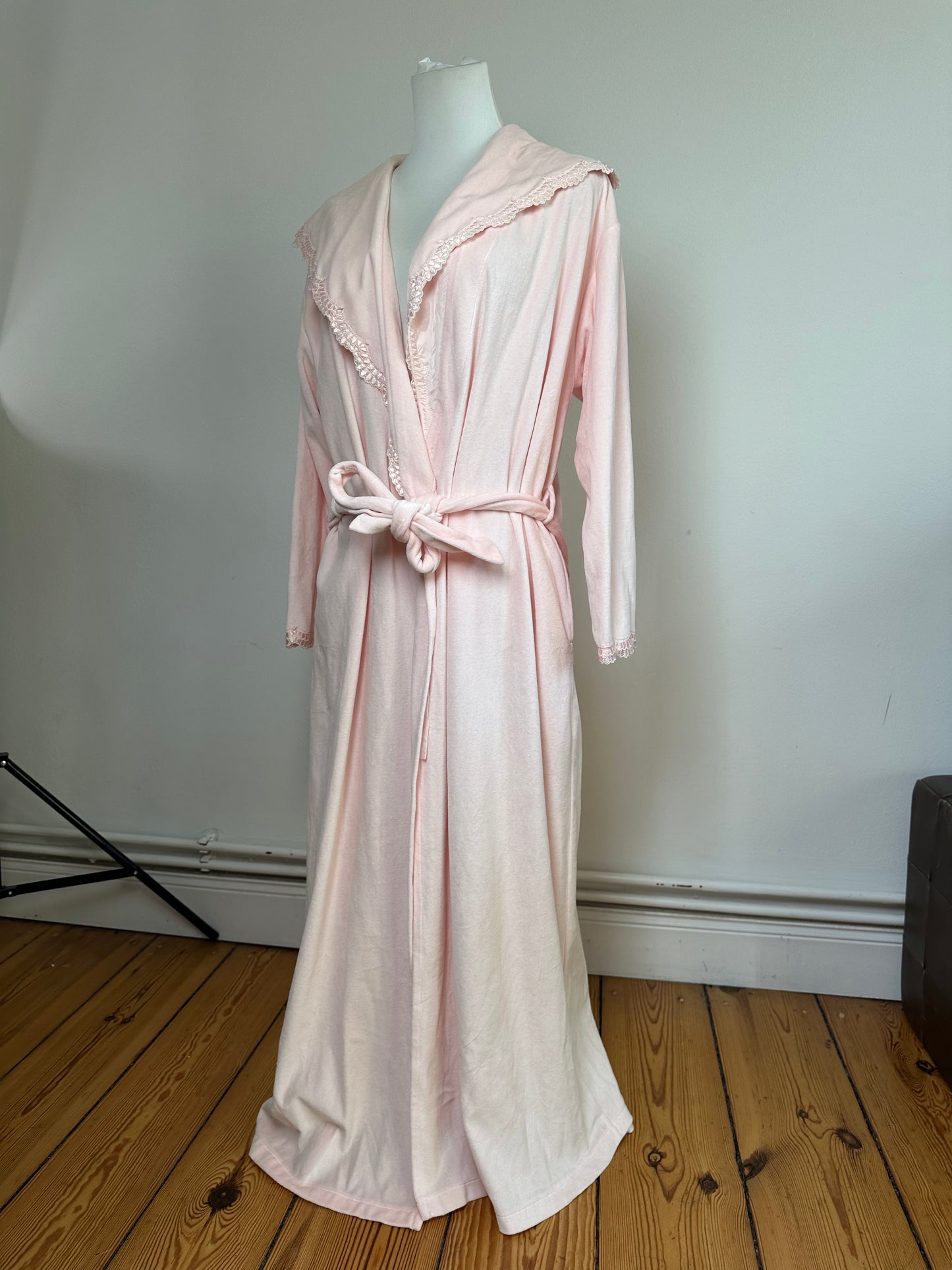 Vintage Christian Dior Velour Bathrobe Pink M