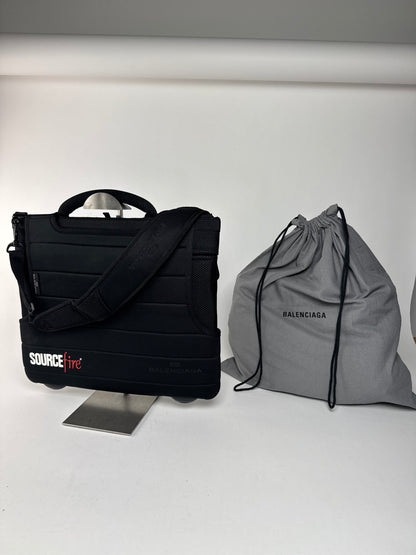 Sac vintage en toile Balenciaga à double sens noir