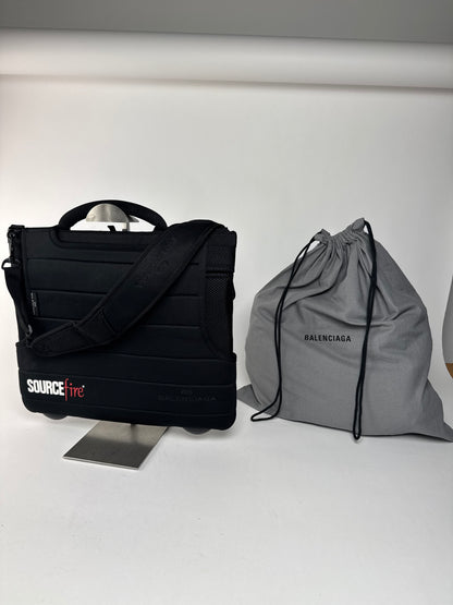 Sac vintage en toile Balenciaga à double sens noir