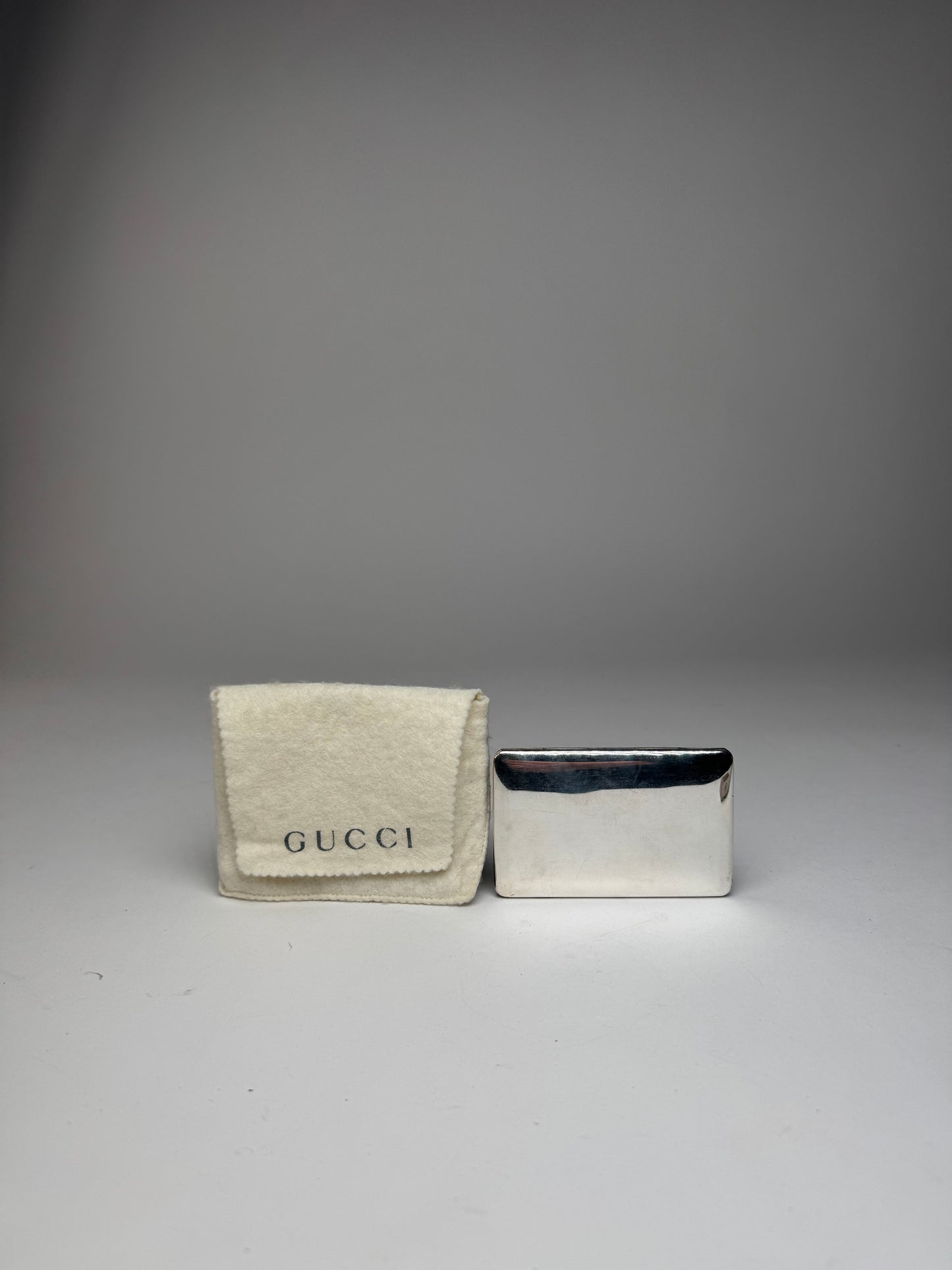 Vintage Gucci Sterling Silver Case Card Holder