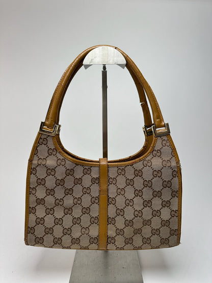 Sac Gucci Jackie Monogram vintage beige marron