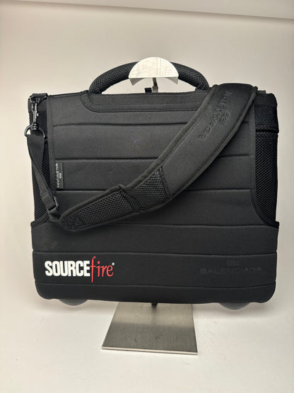 Sac vintage en toile Balenciaga à double sens noir