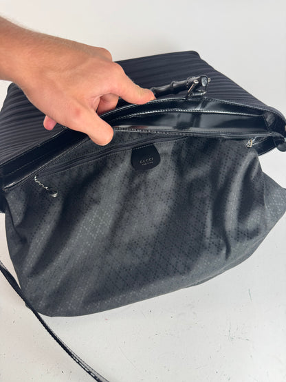 Vintage Gucci 2 Way Bamboo Bag black