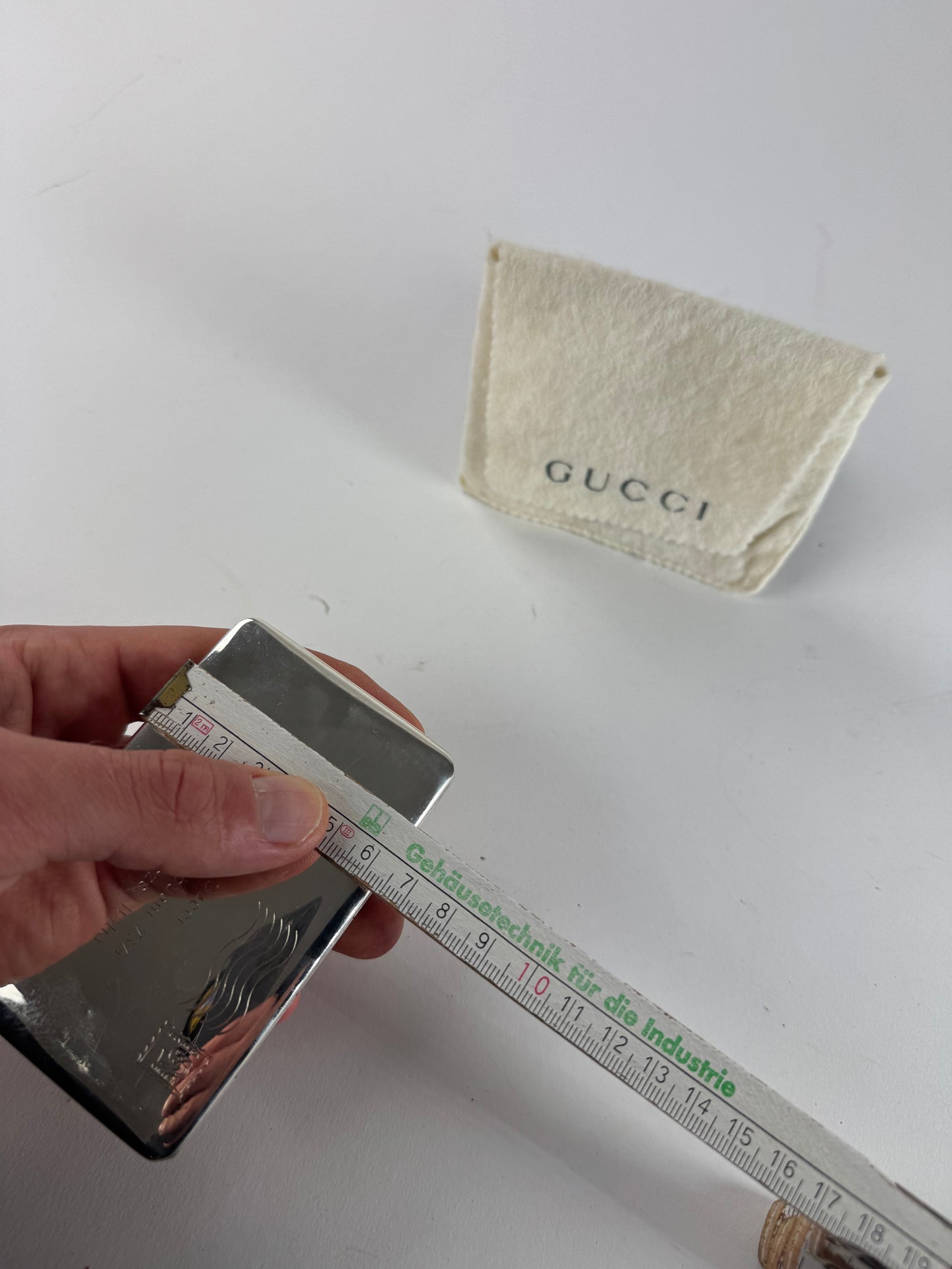 Vintage Gucci Sterling Silver Case Card Holder