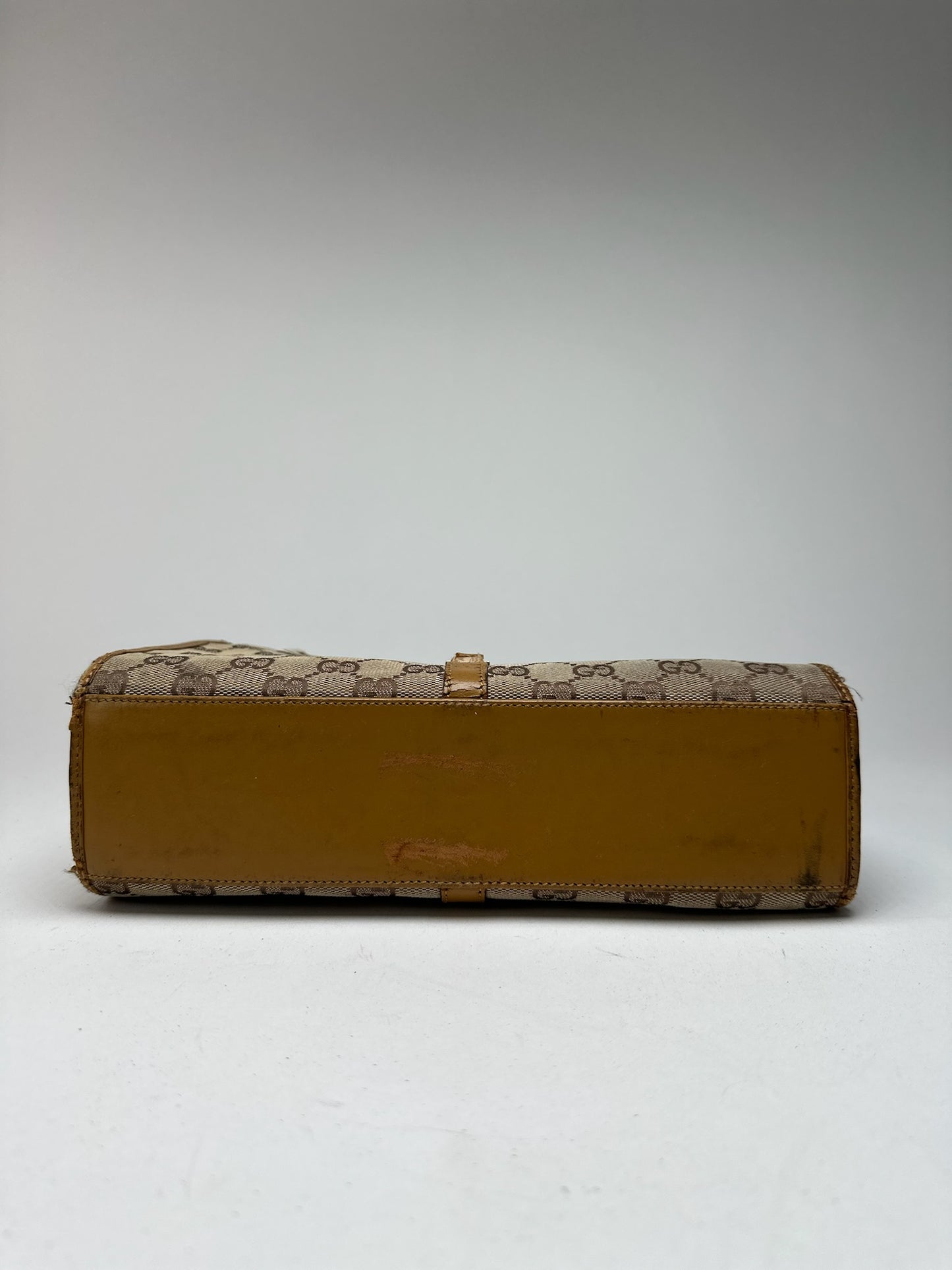 Sac Gucci Jackie Monogram vintage beige marron