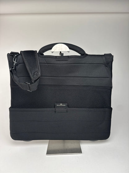 Sac vintage en toile Balenciaga à double sens noir