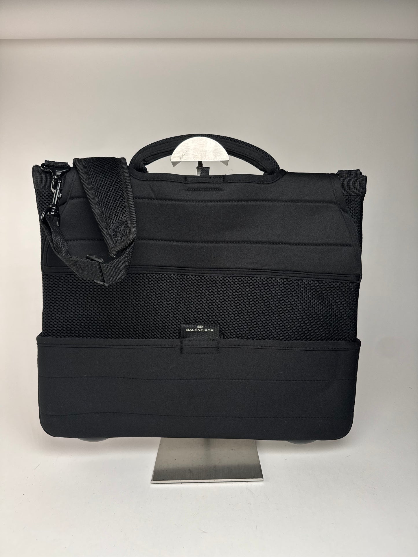 Sac vintage en toile Balenciaga à double sens noir