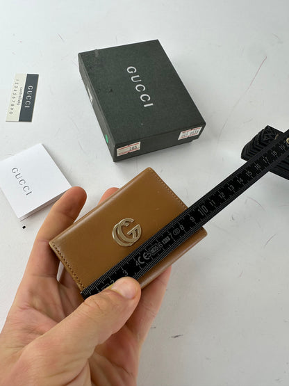 Vintage Gucci GG Leather Key Holder Brown