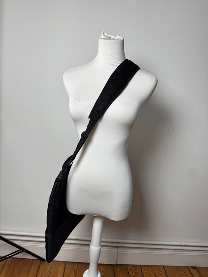 Sac vintage en toile Balenciaga à double sens noir