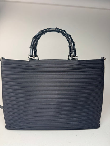 Vintage Gucci 2 Way Bamboo Bag black