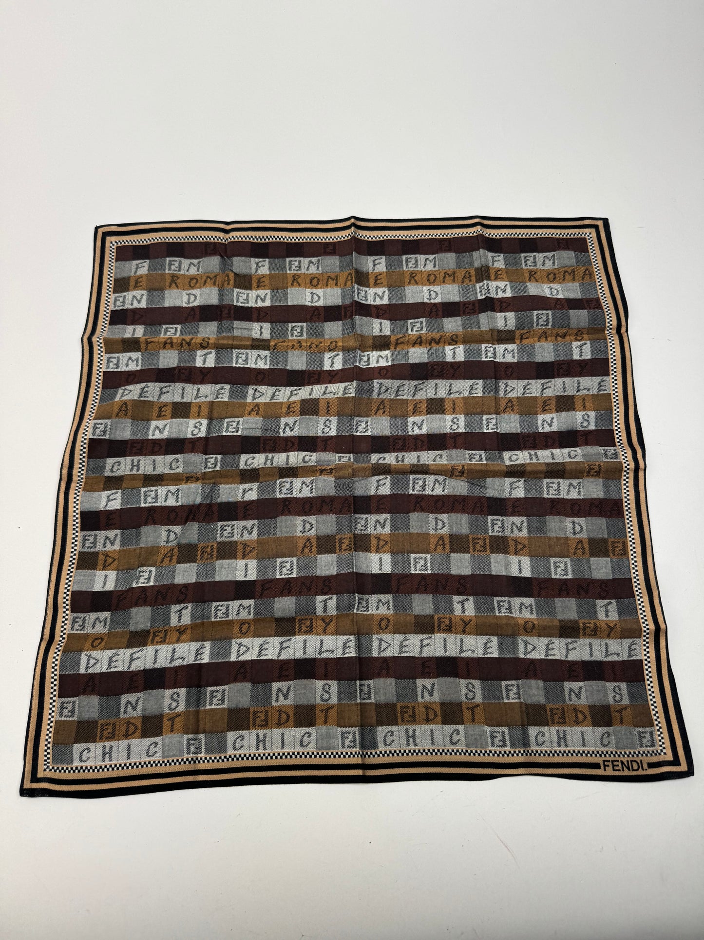 Vintage Fendi Scarf Brown